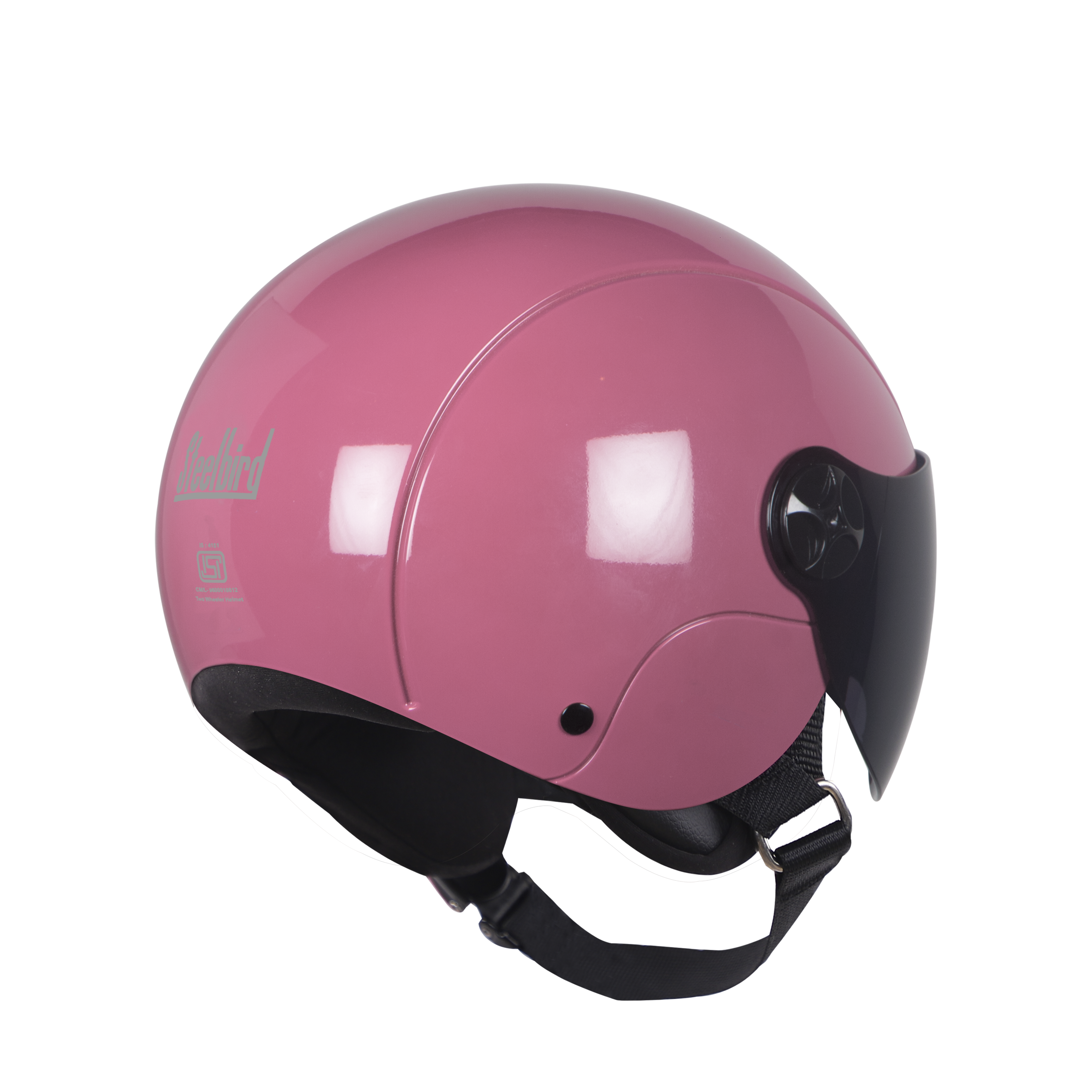 SBH-16 REX GLOSSY PINK (FITTED WITH CLEAR VISOR AND SMOKE VISOR ONLY FOR ILLUSTRATION PURPOSE)